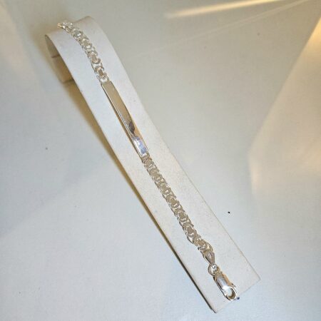 zilver konings schakel armband