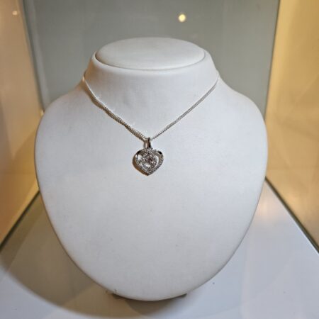 zilveren hart ketting