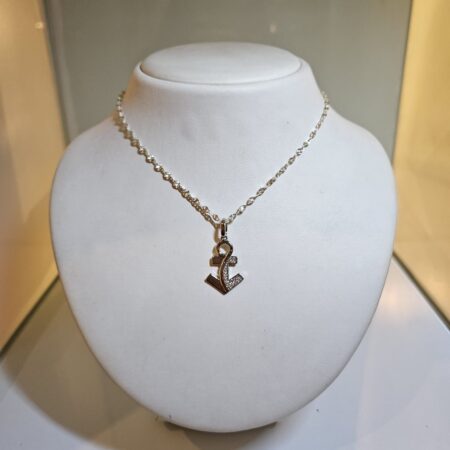 zilveren anker ketting