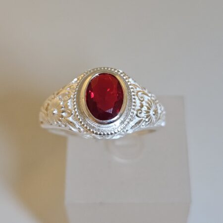 Zilveren heren ring